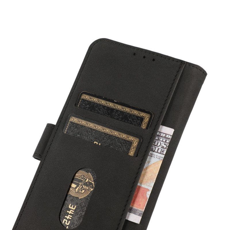 Folio-hoesje voor Samsung Galaxy M52 5G Khazneh Vintage Leereffect