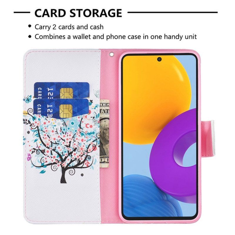 Folio-hoesje voor Samsung Galaxy M52 5G Regenboog Struik