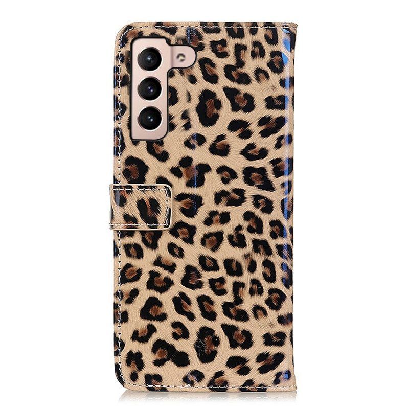 Folio-hoesje voor Samsung Galaxy S22 5G Luipaard