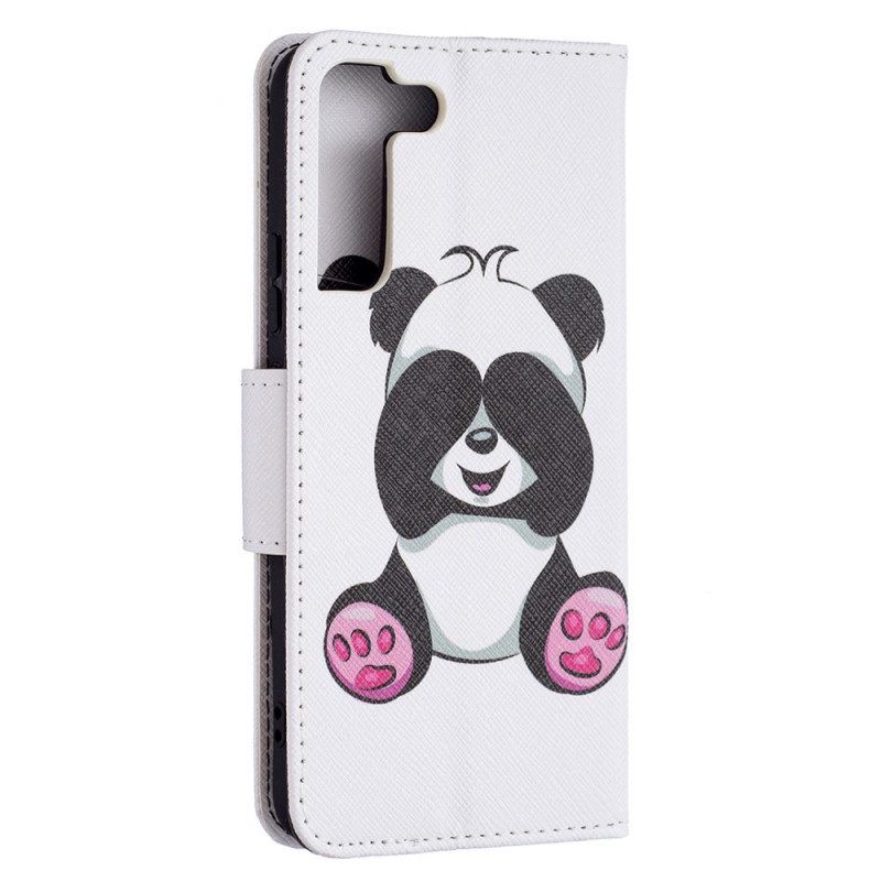 Folio-hoesje voor Samsung Galaxy S22 Plus 5G Panda-plezier