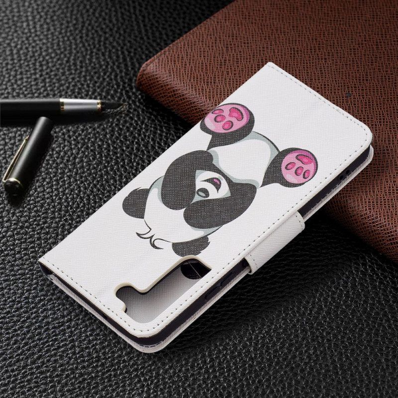 Folio-hoesje voor Samsung Galaxy S22 Plus 5G Panda-plezier