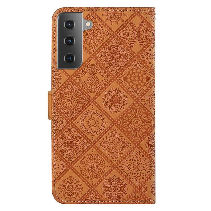 Folio-hoesje voor Samsung Galaxy S23 Plus 5G Tapijt Patroon