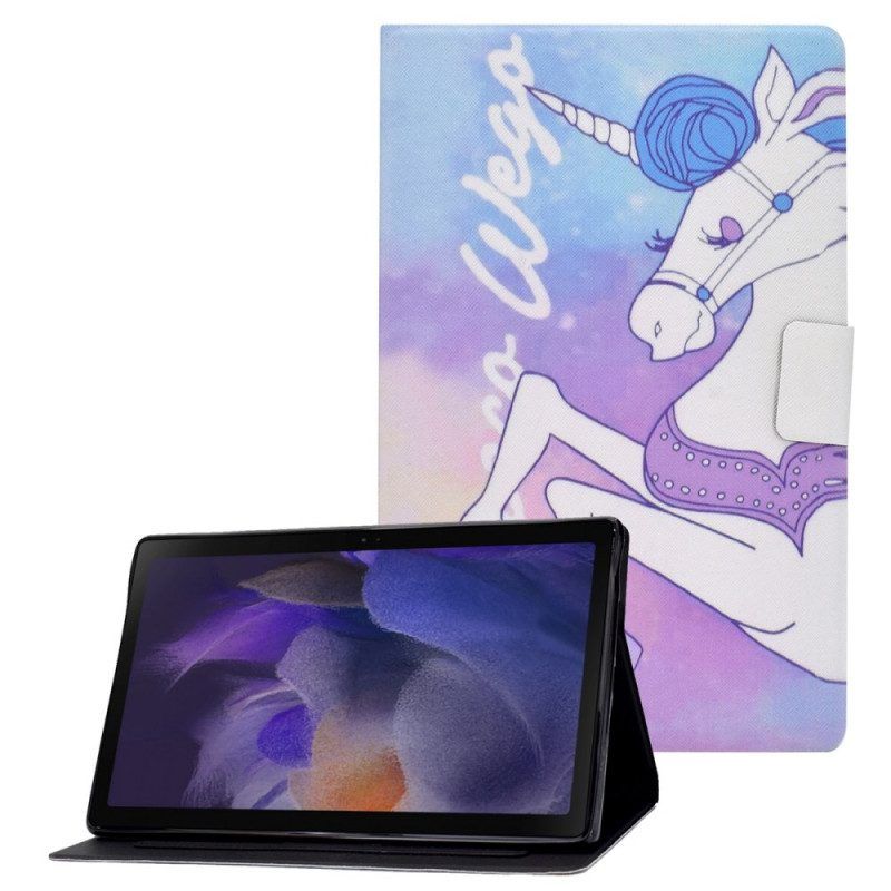 Folio-hoesje voor Samsung Galaxy Tab A8 (2021) Fantasie Eenhoorn