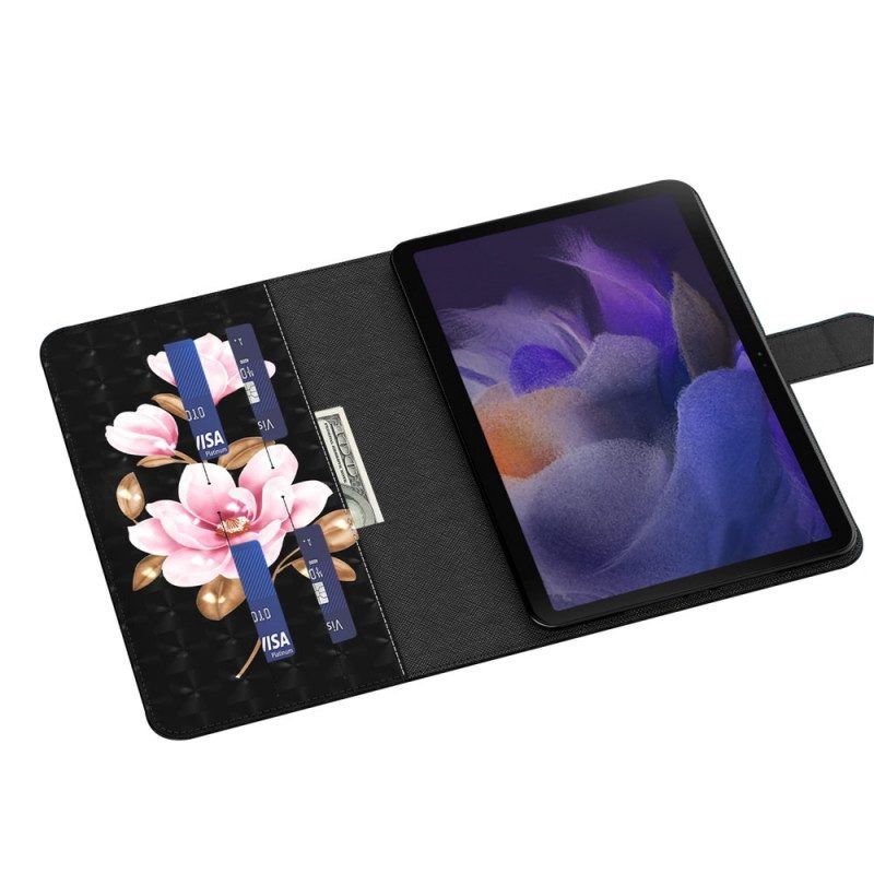 Folio-hoesje voor Samsung Galaxy Tab A8 (2021) Kunstleer Boom Bloesems