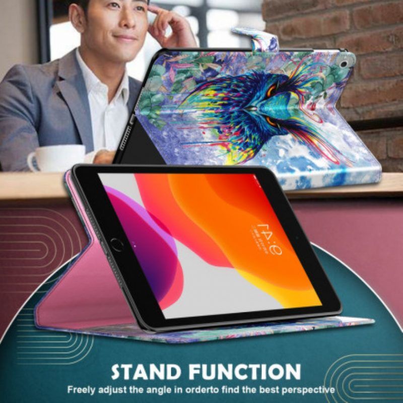 Folio-hoesje voor Samsung Galaxy Tab S8 / Tab S7 Faux Lederen Uil