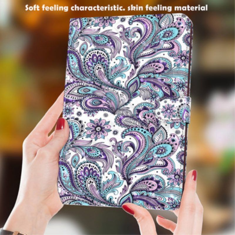 Folio-hoesje voor Samsung Galaxy Tab S8 / Tab S7 Kunstleer Paisley-patroon