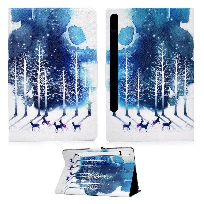 Folio-hoesje voor Samsung Galaxy Tab S8 / Tab S7 Winter