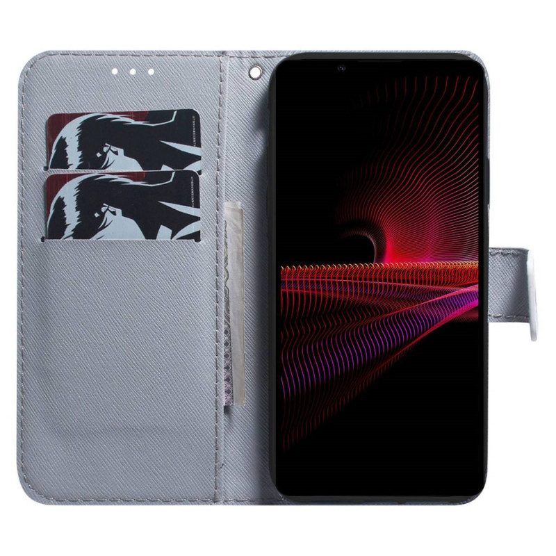Folio-hoesje voor Sony Xperia 1 IV Aquarel Hond