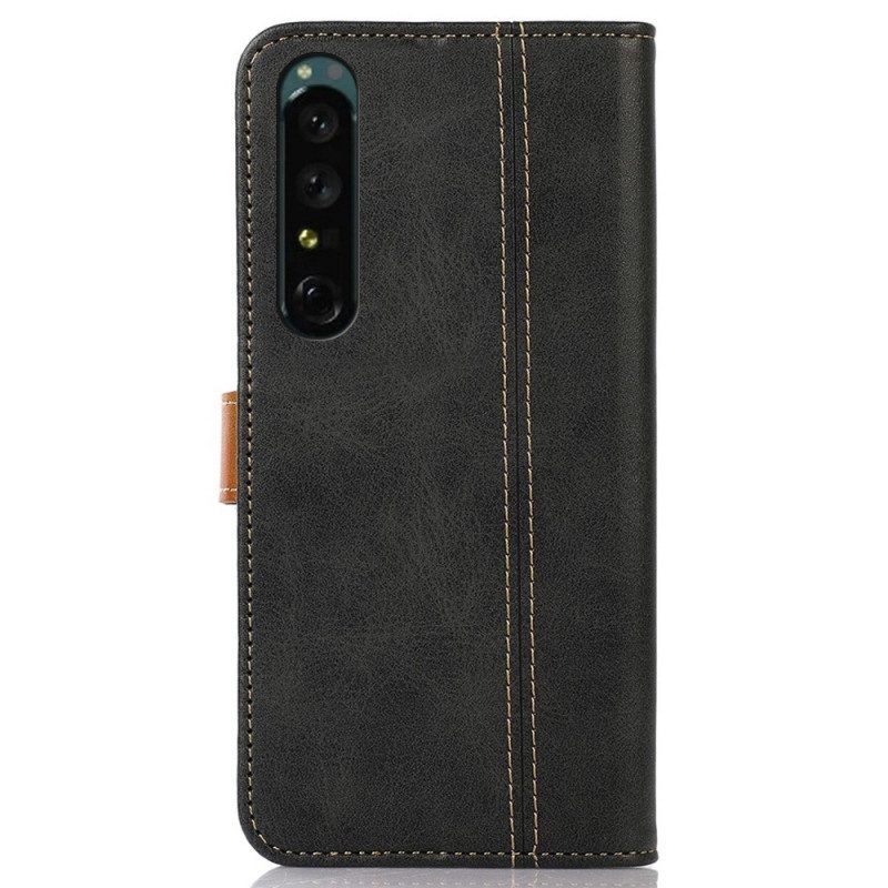 Folio-hoesje voor Sony Xperia 1 IV Geweven Band