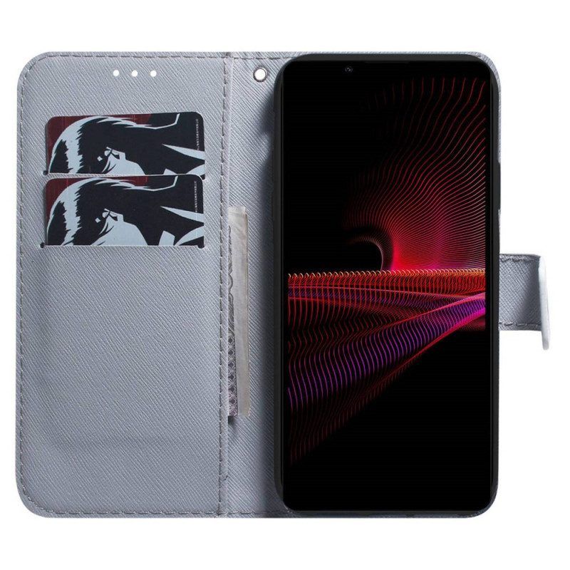 Folio-hoesje voor Sony Xperia 1 IV Mops Hond