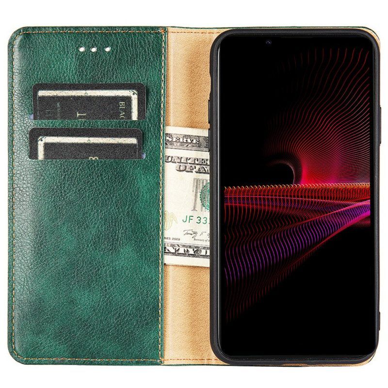 Folio-hoesje voor Sony Xperia 1 IV Vintage Ontwerp