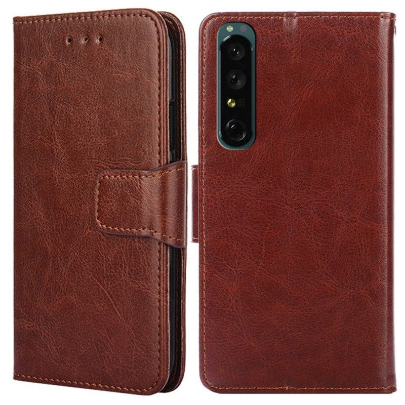 Folio-hoesje voor Sony Xperia 1 IV Vintage-stijl