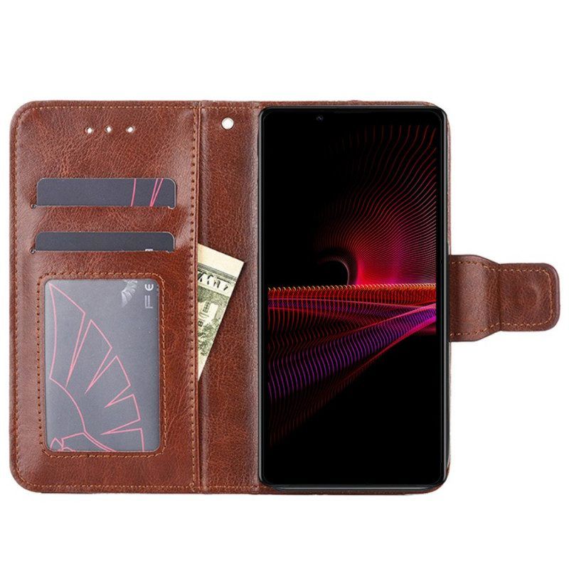 Folio-hoesje voor Sony Xperia 1 IV Vintage-stijl