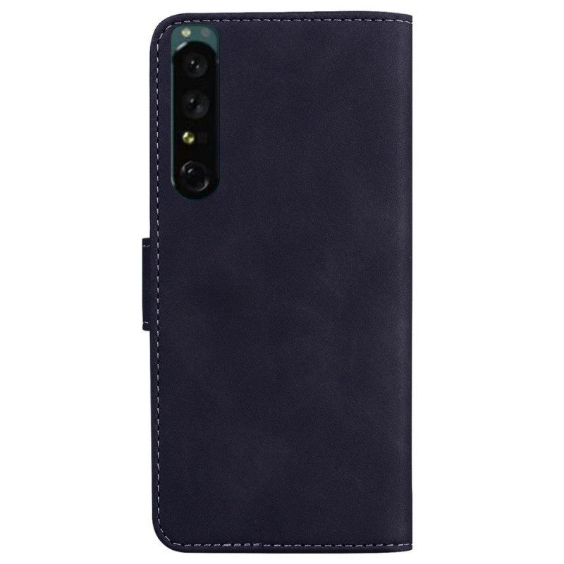 Folio-hoesje voor Sony Xperia 1 IV Vintage Vlinder