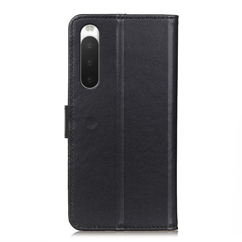 Folio-hoesje voor Sony Xperia 10 IV Effen Kunstleer