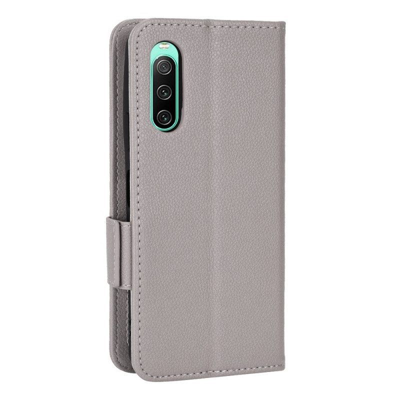 Folio-hoesje voor Sony Xperia 10 IV Finesse Dubbele Sluiting