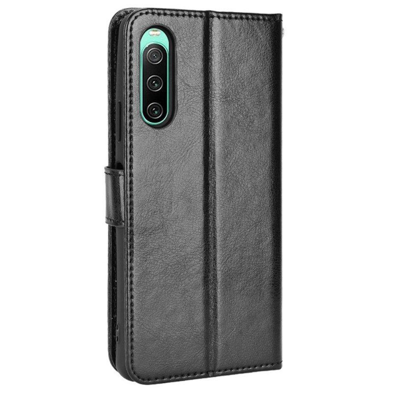 Folio-hoesje voor Sony Xperia 10 IV Flitsend Kunstleer