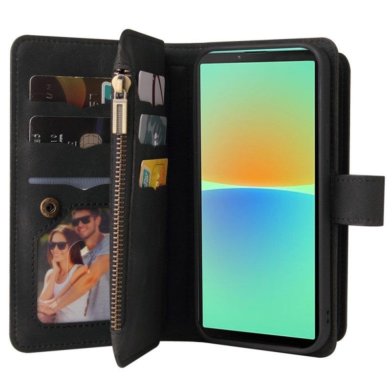 Folio-hoesje voor Sony Xperia 10 IV Multifunctionele Kaarthouder