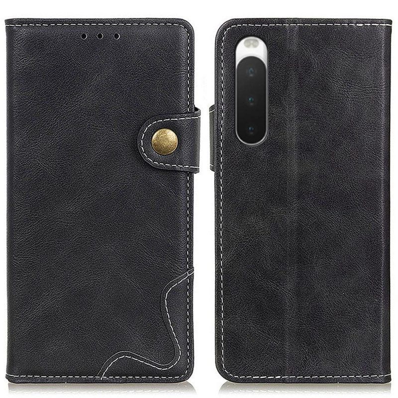 Folio-hoesje voor Sony Xperia 10 IV Naaien Ontwerp