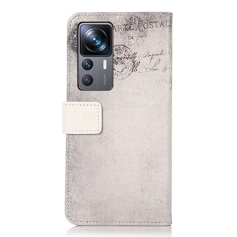 Folio-hoesje voor Xiaomi 12T / 12T Pro Reiziger Kat