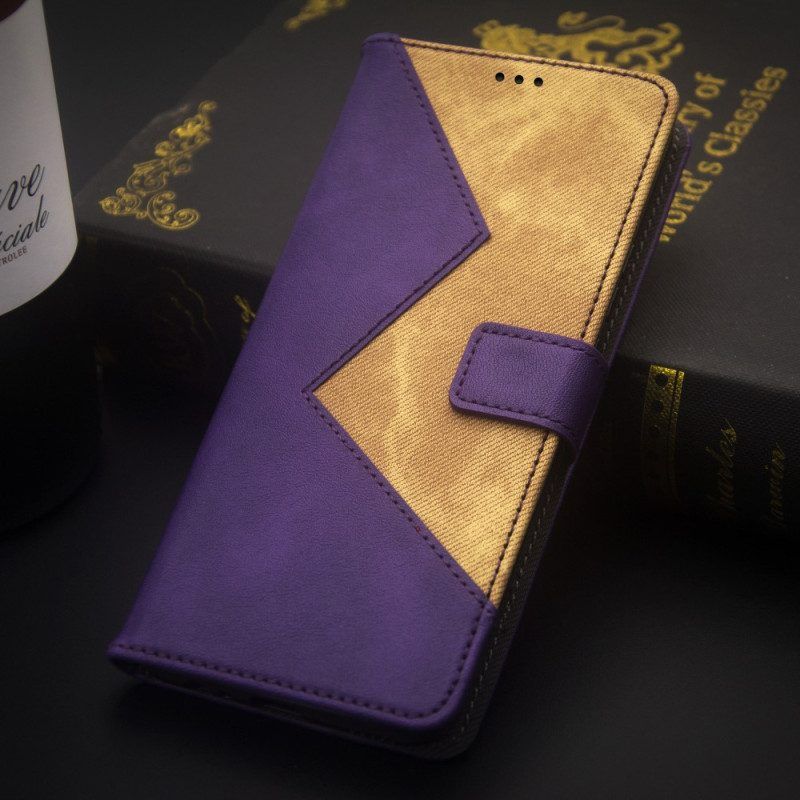 Folio-hoesje voor Xiaomi 13 Lite Tweekleurige Idewei