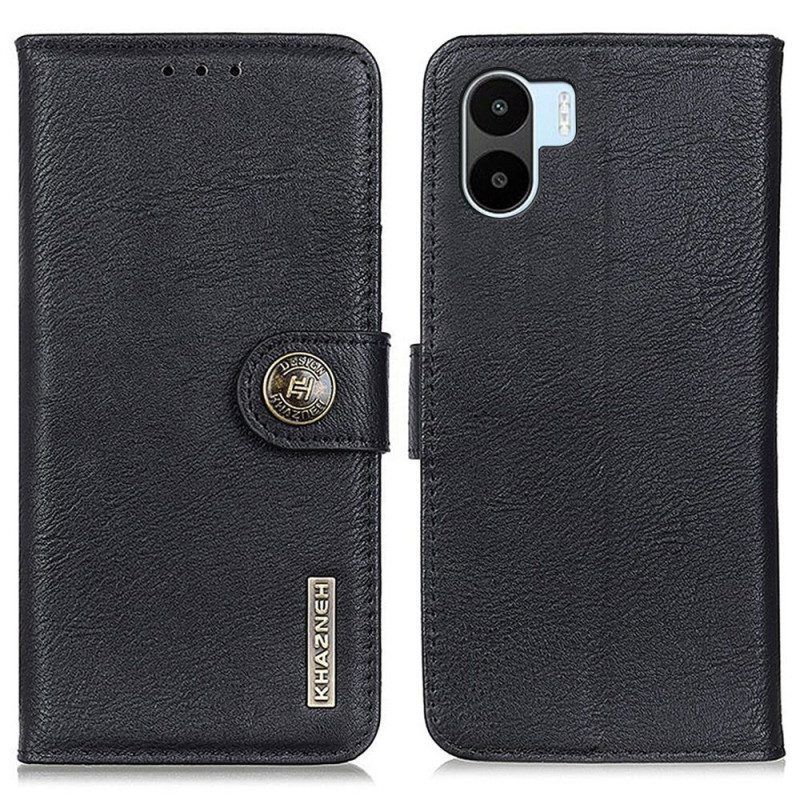 Folio-hoesje voor Xiaomi Redmi A1 Imitatieleer Khazneh