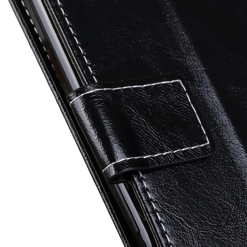 Folio-hoesje voor Xiaomi Redmi Note 11 Pro / 11 Pro 5G Glanzende En Zichtbare Naden