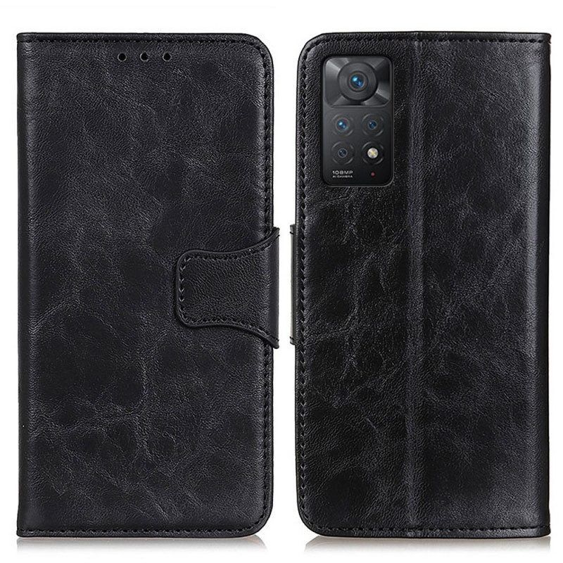 Folio-hoesje voor Xiaomi Redmi Note 11 Pro / 11 Pro 5G Split Lederen Omkeerbare Sluiting