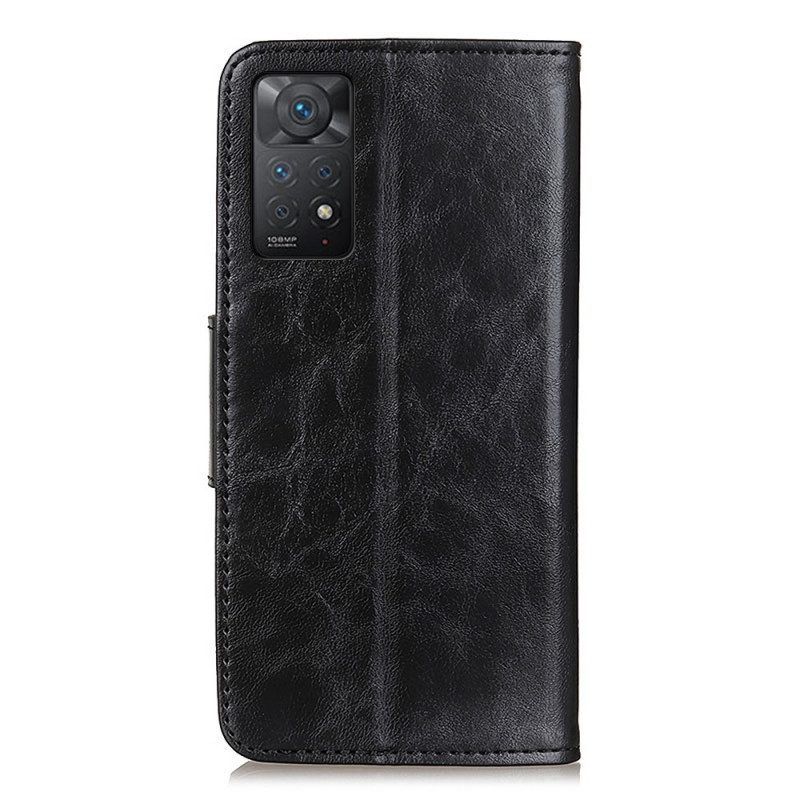 Folio-hoesje voor Xiaomi Redmi Note 11 Pro / 11 Pro 5G Split Lederen Omkeerbare Sluiting