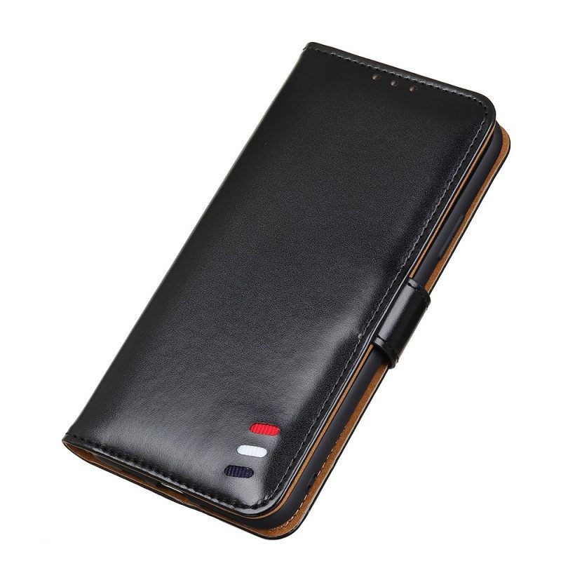 Folio-hoesje voor Xiaomi Redmi Note 11 Pro Plus 5G Driekleurig Leereffect