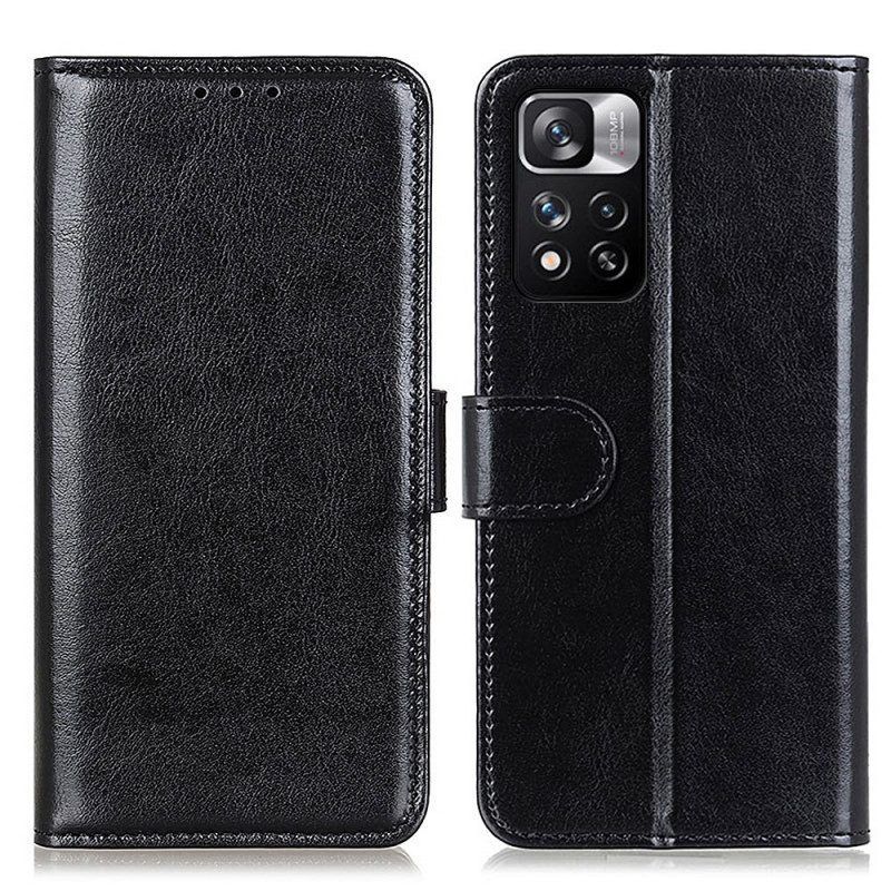 Folio-hoesje voor Xiaomi Redmi Note 11 Pro Plus 5G Finesse Van Kunstleer