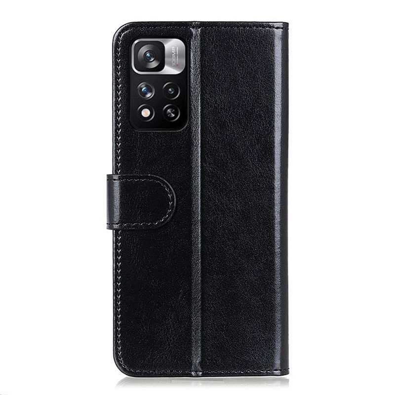 Folio-hoesje voor Xiaomi Redmi Note 11 Pro Plus 5G Finesse Van Kunstleer