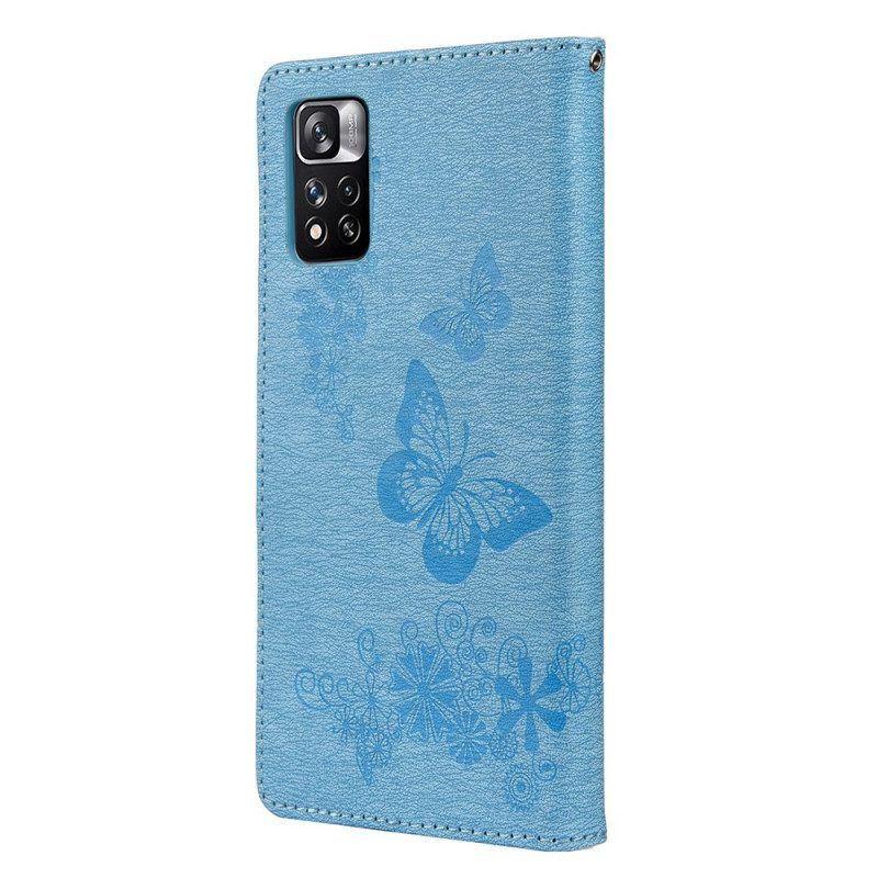 Folio-hoesje voor Xiaomi Redmi Note 11 Pro Plus 5G Vlinders