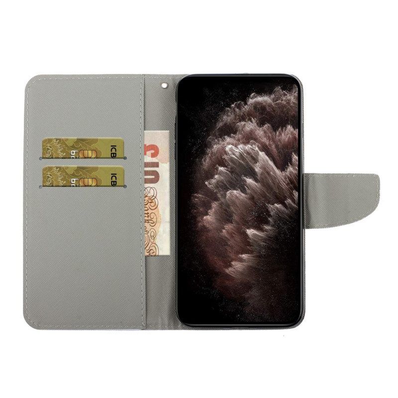 Folio-hoesje voor Xiaomi Redmi Note 11 Pro Plus 5G Vlinders En Zomerbloemen