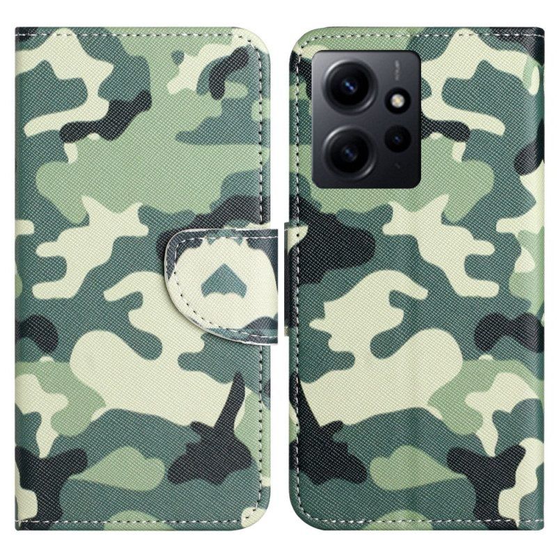 Folio-hoesje voor Xiaomi Redmi Note 12 4G Camouflage