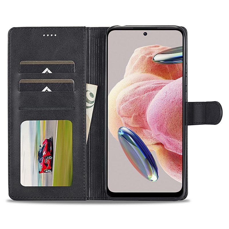 Folio-hoesje voor Xiaomi Redmi Note 12 4G Ledereffect Lc.imeeke