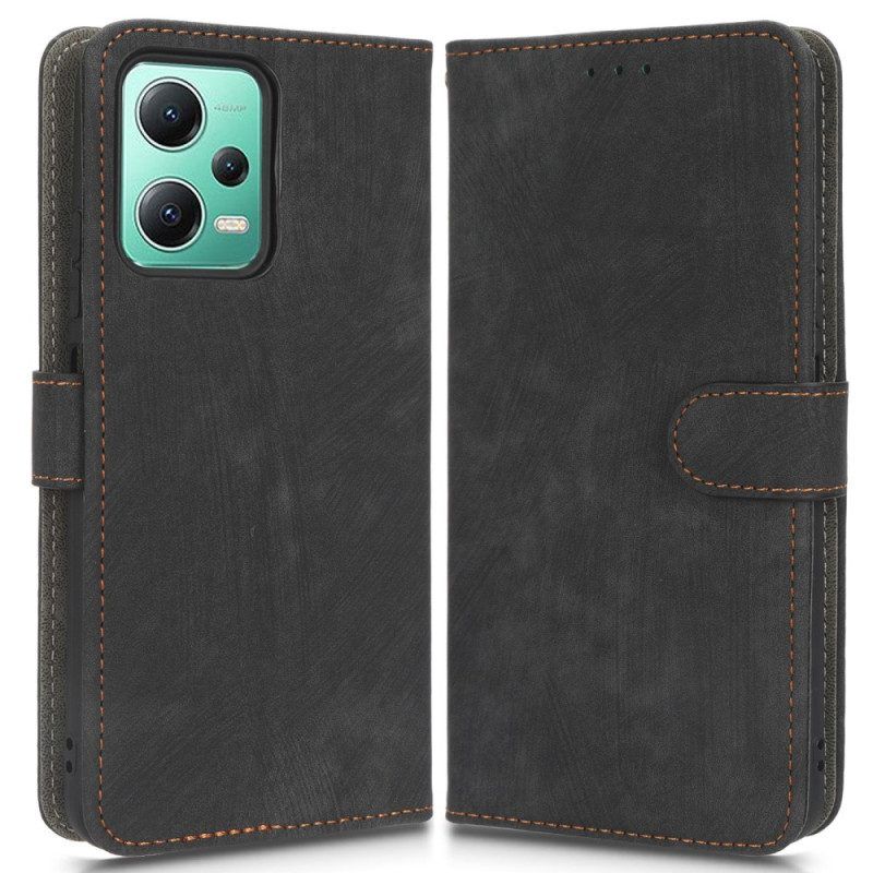 Folio-hoesje voor Xiaomi Redmi Note 12 5G Vintage Kunstleer