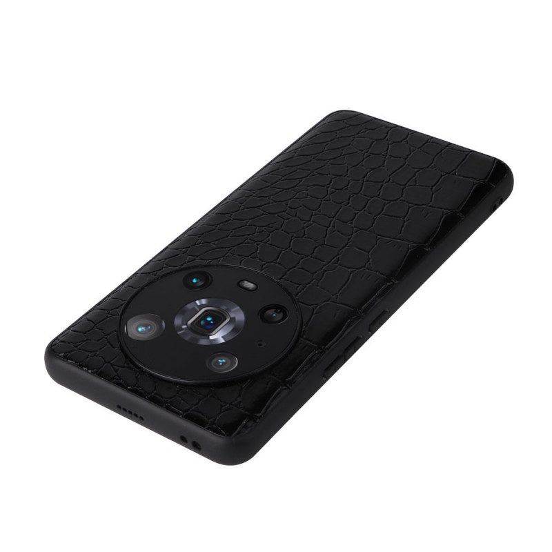 Hoesje voor Honor Magic 4 Pro Krokodillenhuid-effect