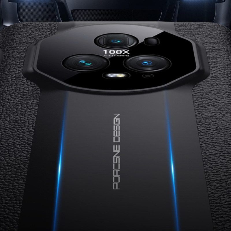 Hoesje voor Honor Magic 5 Pro Echt Lederen Elegantie