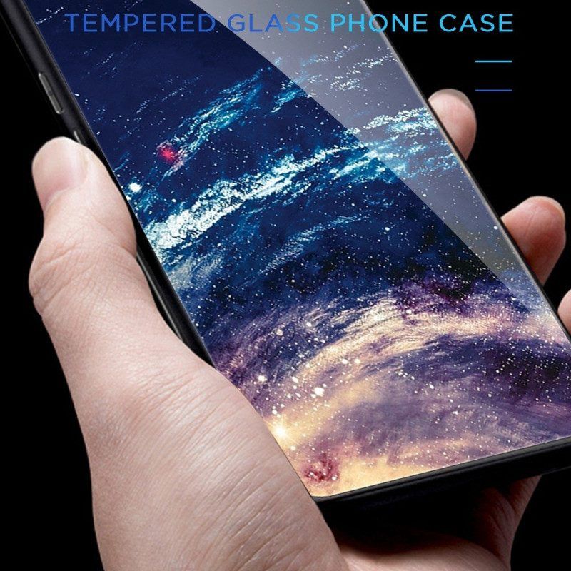 Hoesje voor Huawei Mate 50 Pro Moon Man Gehard Glas