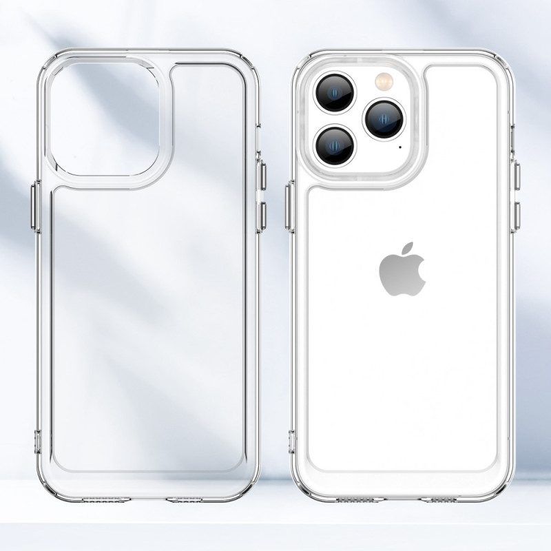 Hoesje voor iPhone 14 Pro Max Transparante Candy-serie