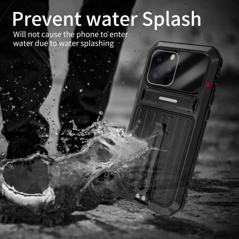 Hoesje voor iPhone 14 Pro Waterbestendig Met Standaard En Riemen