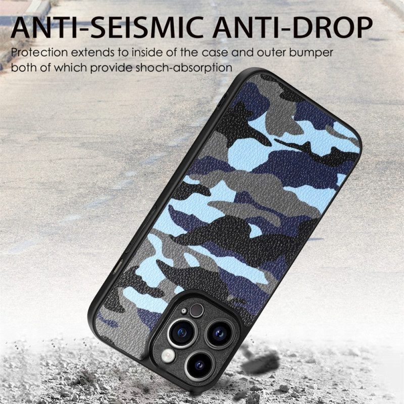 Hoesje voor iPhone 15 Pro Max Militaire Camouflage