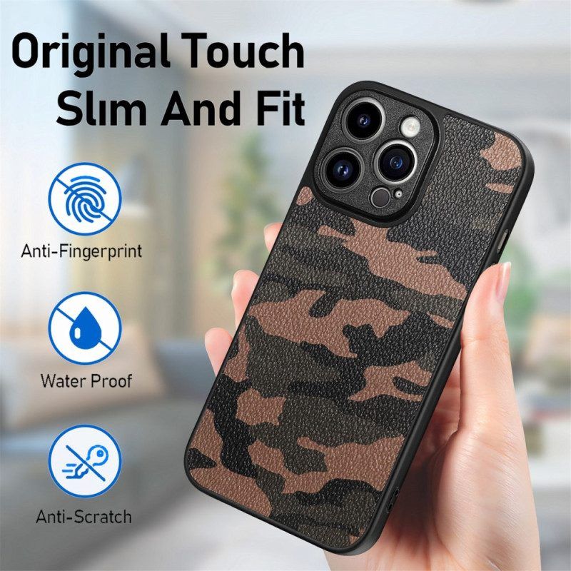 Hoesje voor iPhone 15 Pro Max Militaire Camouflage