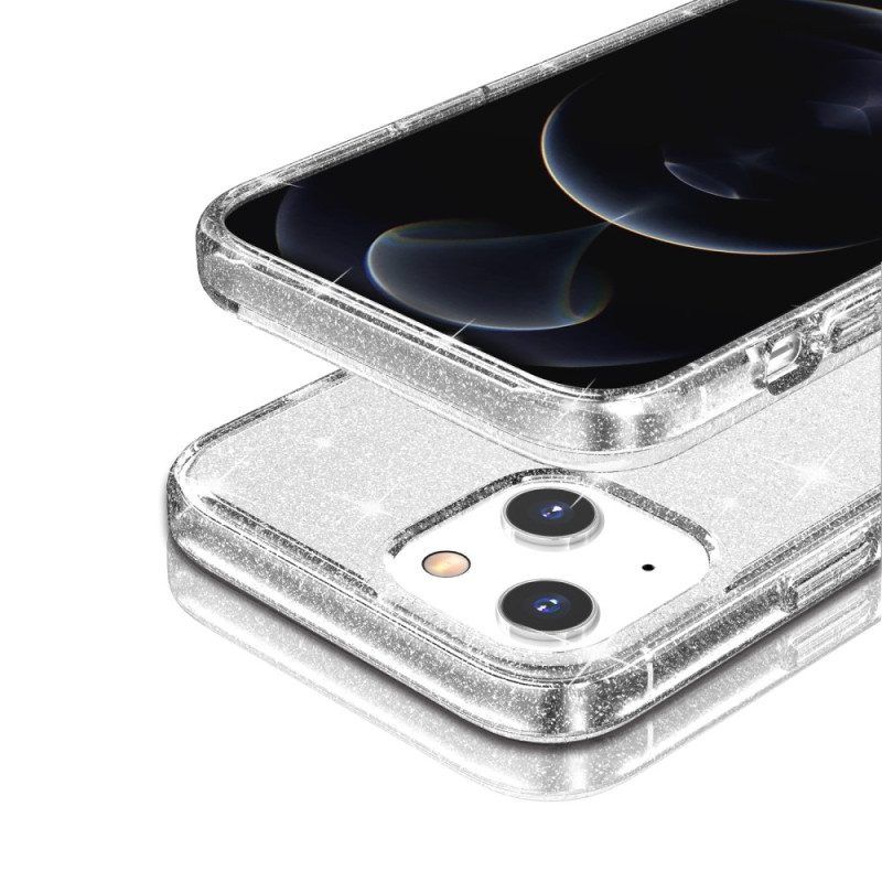Hoesje voor iPhone 15 Transparante Glitters