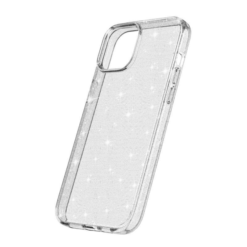 Hoesje voor iPhone 15 Transparante Glitters