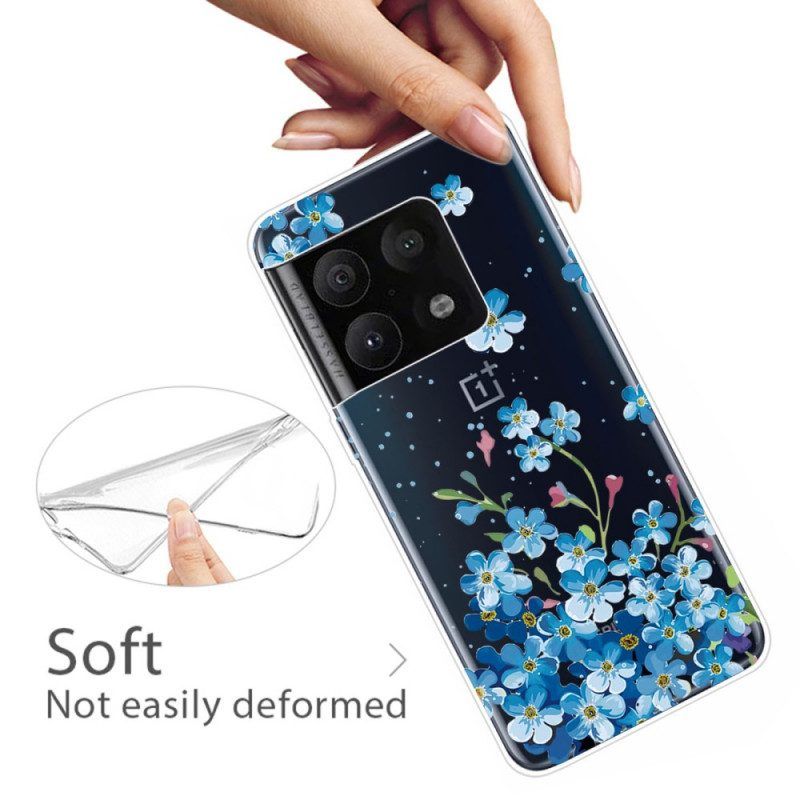 Hoesje voor OnePlus 10 Pro 5G Blauwe Bloemen