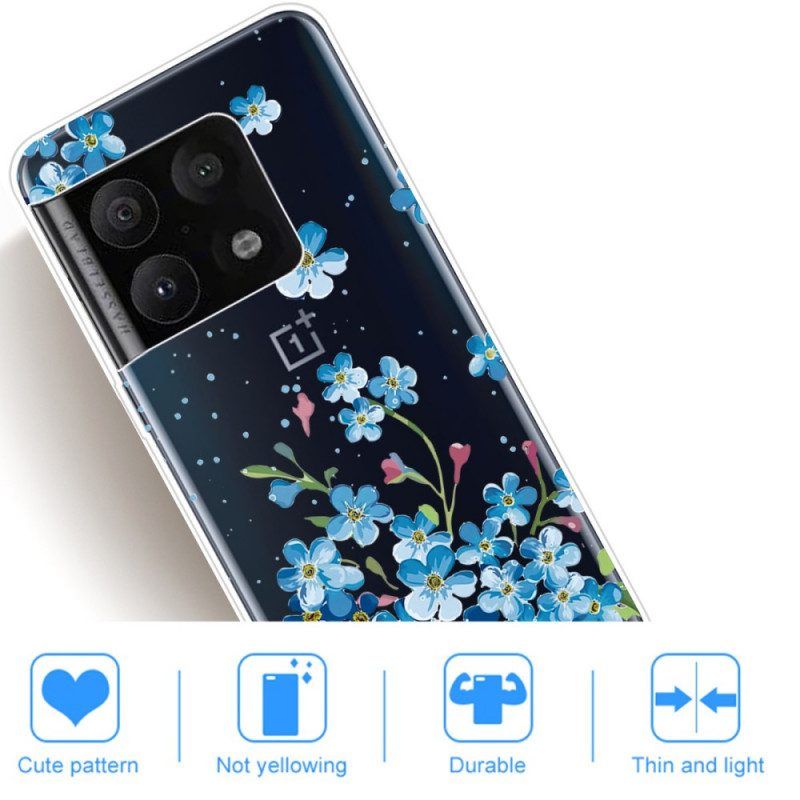 Hoesje voor OnePlus 10 Pro 5G Blauwe Bloemen