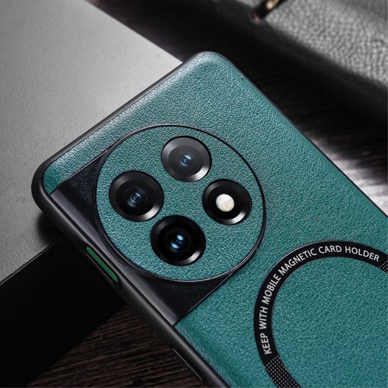 Hoesje voor OnePlus 11 5G Magsafe-compatibel Kunstleer