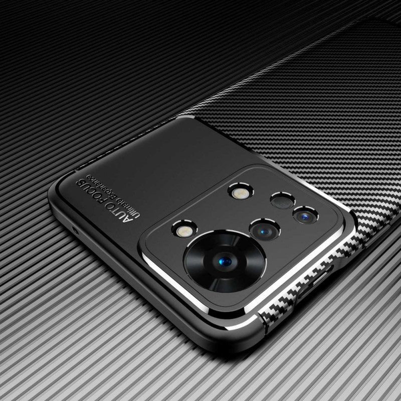 Hoesje voor OnePlus Nord 2T 5G Flexibele Koolstofvezel